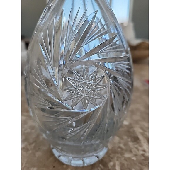 Crystal Decanter, No Stopper - Picture 2 of 6